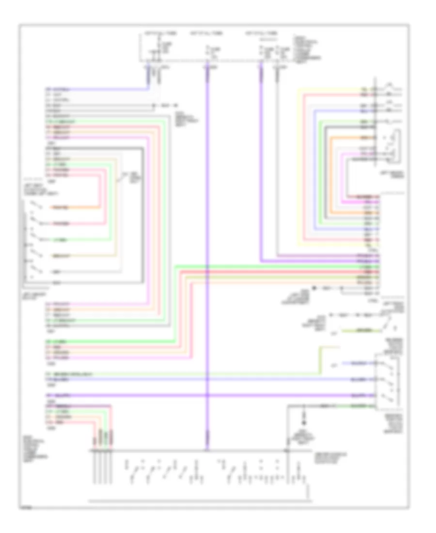 Memory Mirrors Wiring Diagram 1 of 2 for Land Rover Range Rover HSE 1998