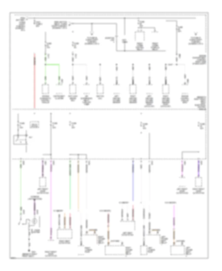 Power Distribution Wiring Diagram 2 of 4 for Land Rover Range Rover SE 1998