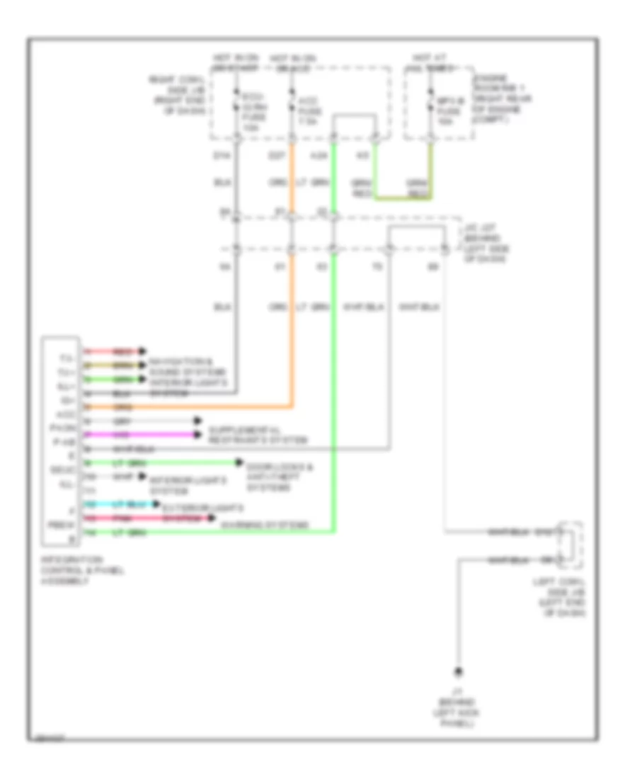 управление интеграцией и схема панели для Lexus IS F 2014