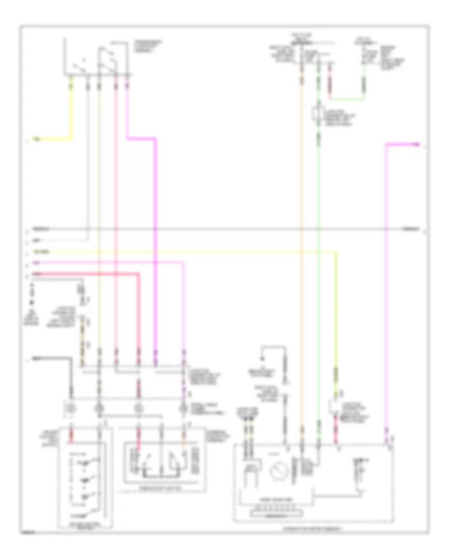 Электросхема системы круизконтроля, без Динамические Радарные Средства управления (2 из 3) для Lexus IS F 2014