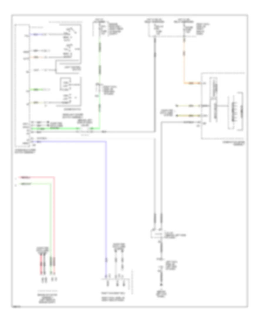 Электросхема корректора фар (2 из 2) для Lexus IS F 2014
