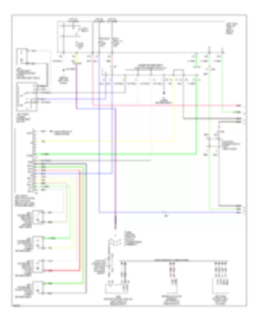 Электросхема памяти водительского сиденья (1 из 2) для Lexus IS F 2014