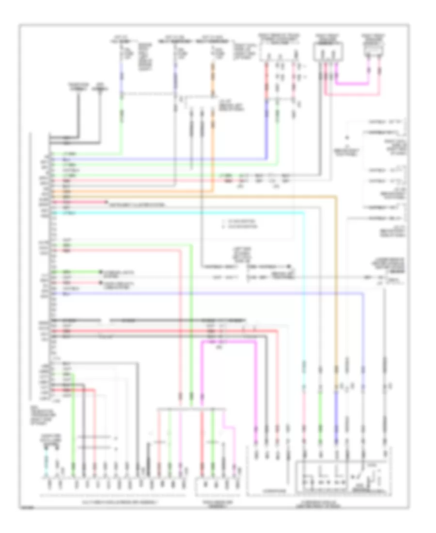Электросхема системы Telematics для Lexus IS F 2014