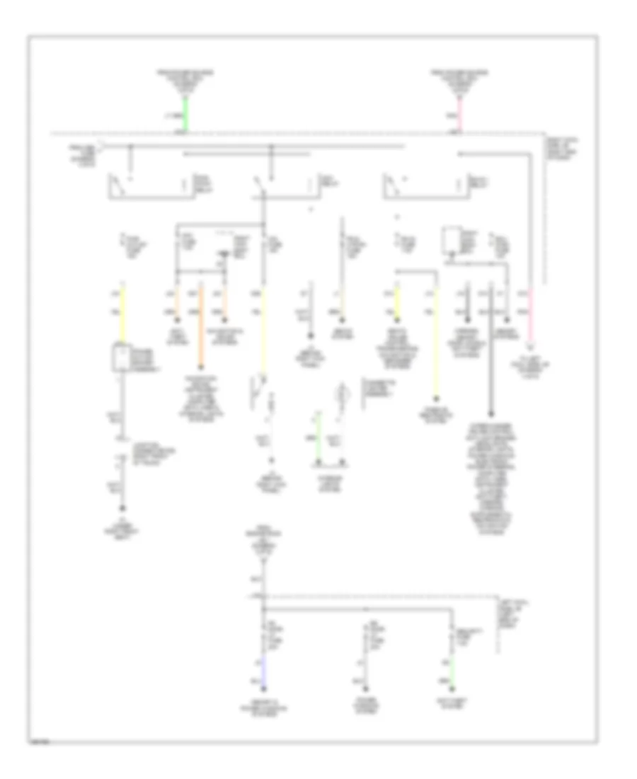 Электросхема блока предохранителей и реле (5 из 5) для Lexus IS F 2014