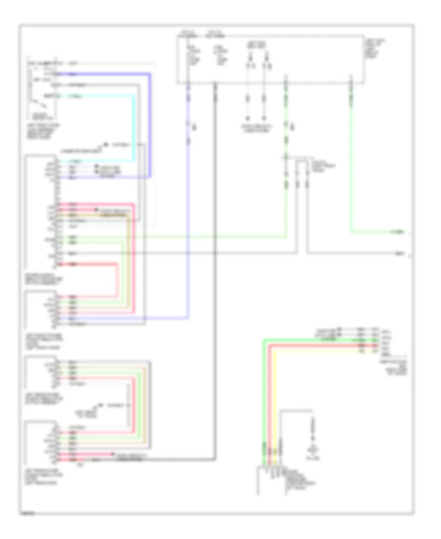Электросхема стеклоподъемников (1 из 2) для Lexus IS F 2014