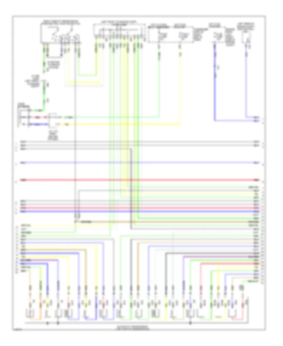 Электросхема коробки передач АКПП (2 из 4) для Lexus LS 460 2014