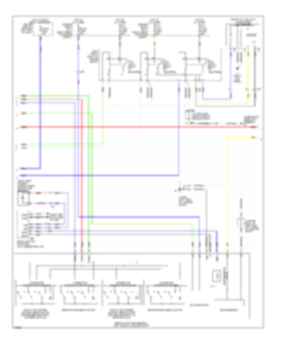 Электросхема кондиционера (2 из 5) для Lexus LS 460 2014