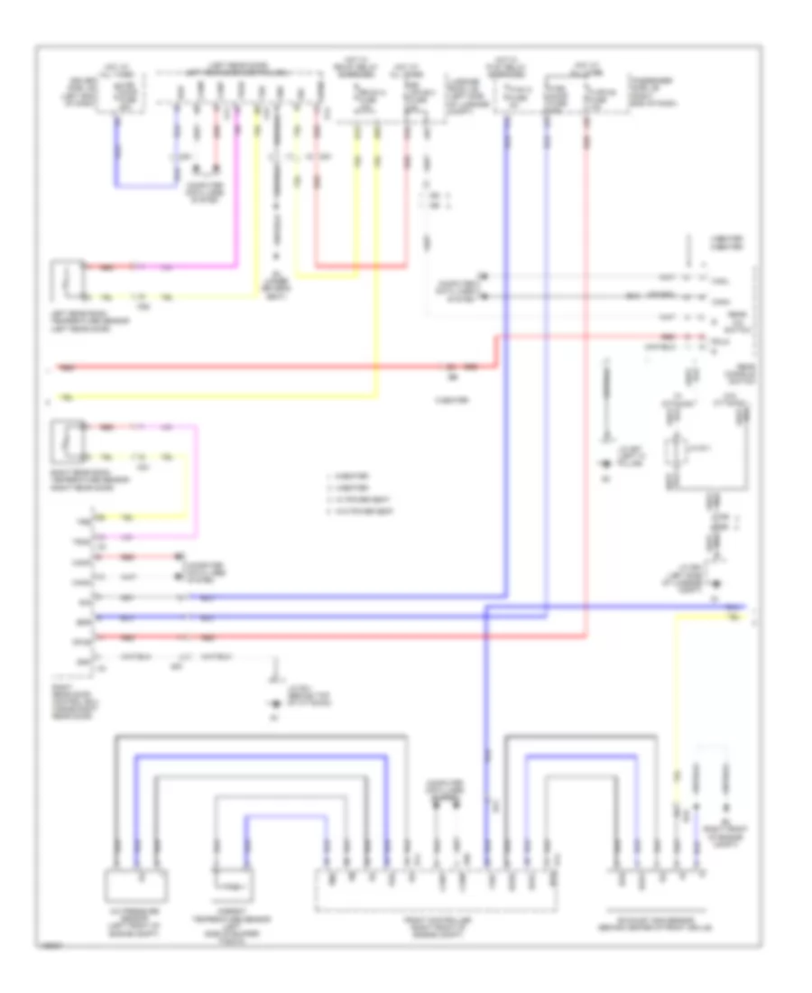Электросхема кондиционера (3 из 5) для Lexus LS 460 2014