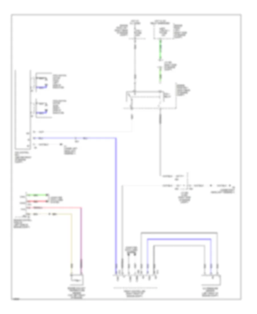 Электросхема системы охлаждения для Lexus LS 460 2014