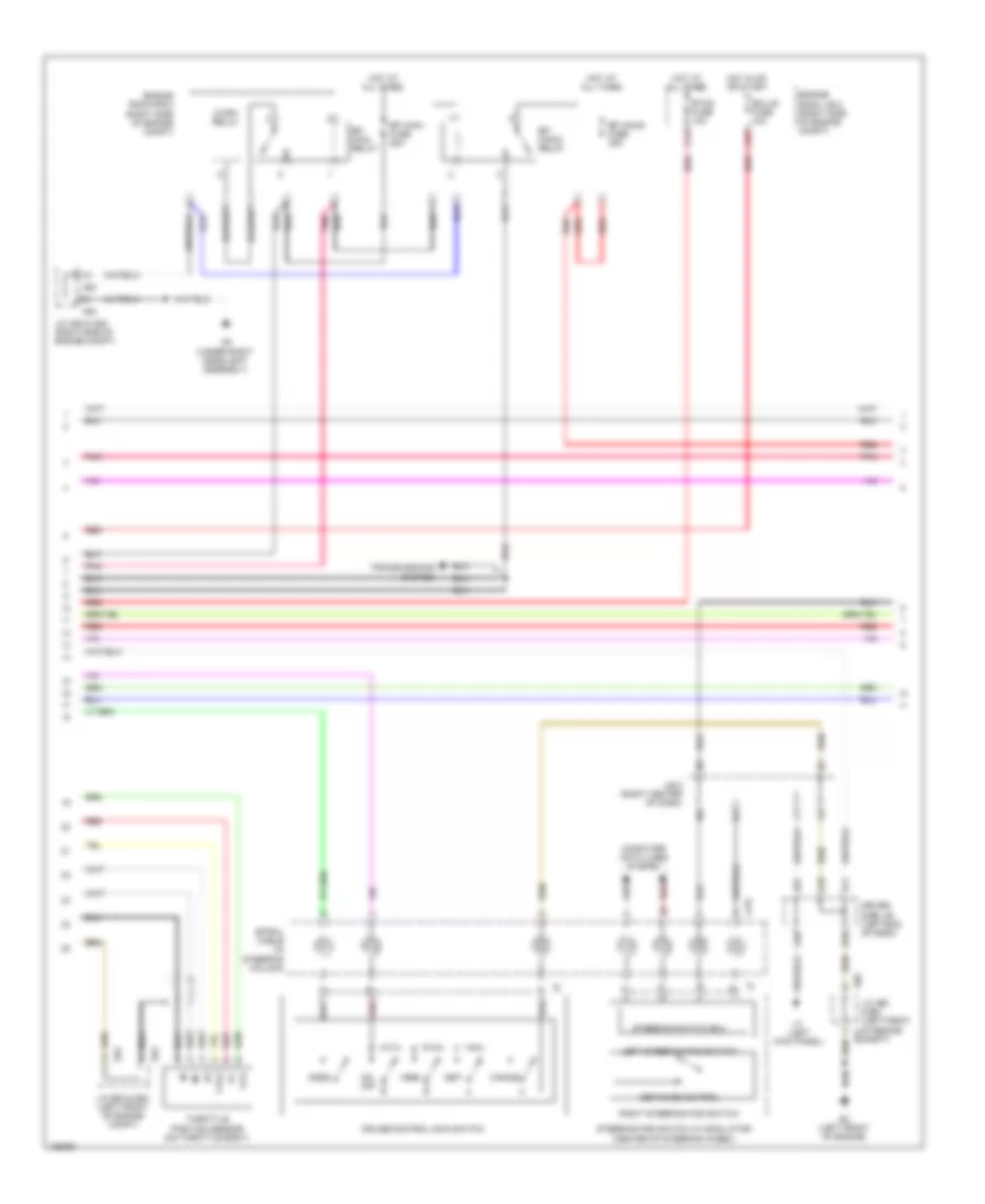 Электросхема системы круизконтроля, С Динамические Радарные Средства управления (2 из 3) для Lexus LS 460 2014