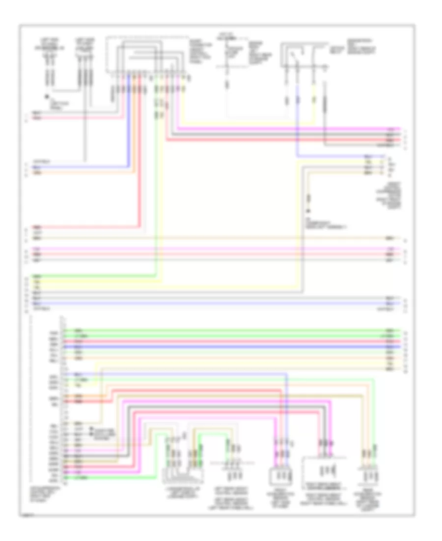 Электросхема электроники подвески (2 из 3) для Lexus LS 460 2014