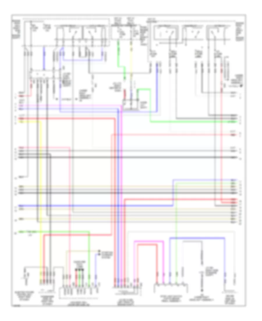 4.6L, Электросхема системы управления двигателем (2 из 7) для Lexus LS 460 2014