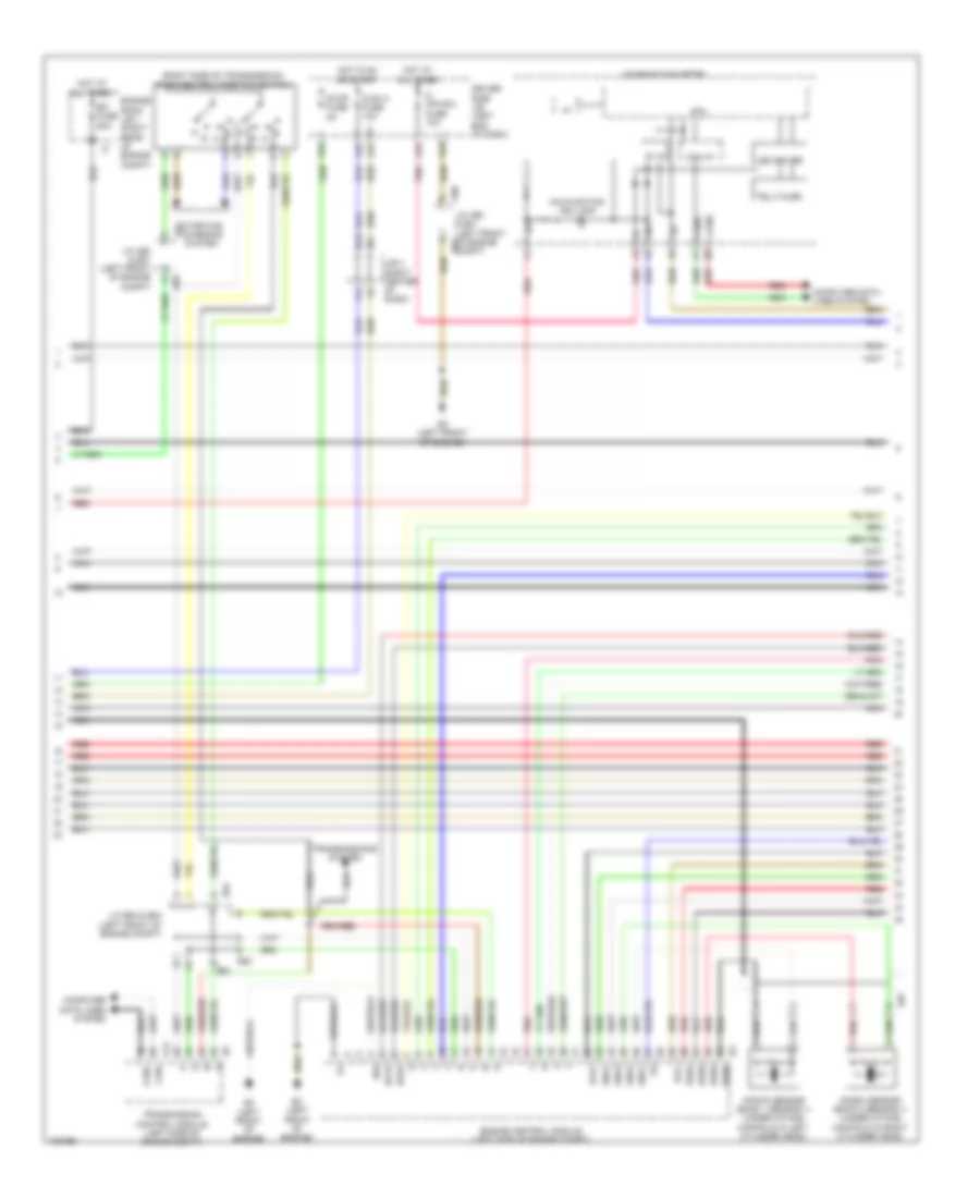 4.6L, Электросхема системы управления двигателем (3 из 7) для Lexus LS 460 2014