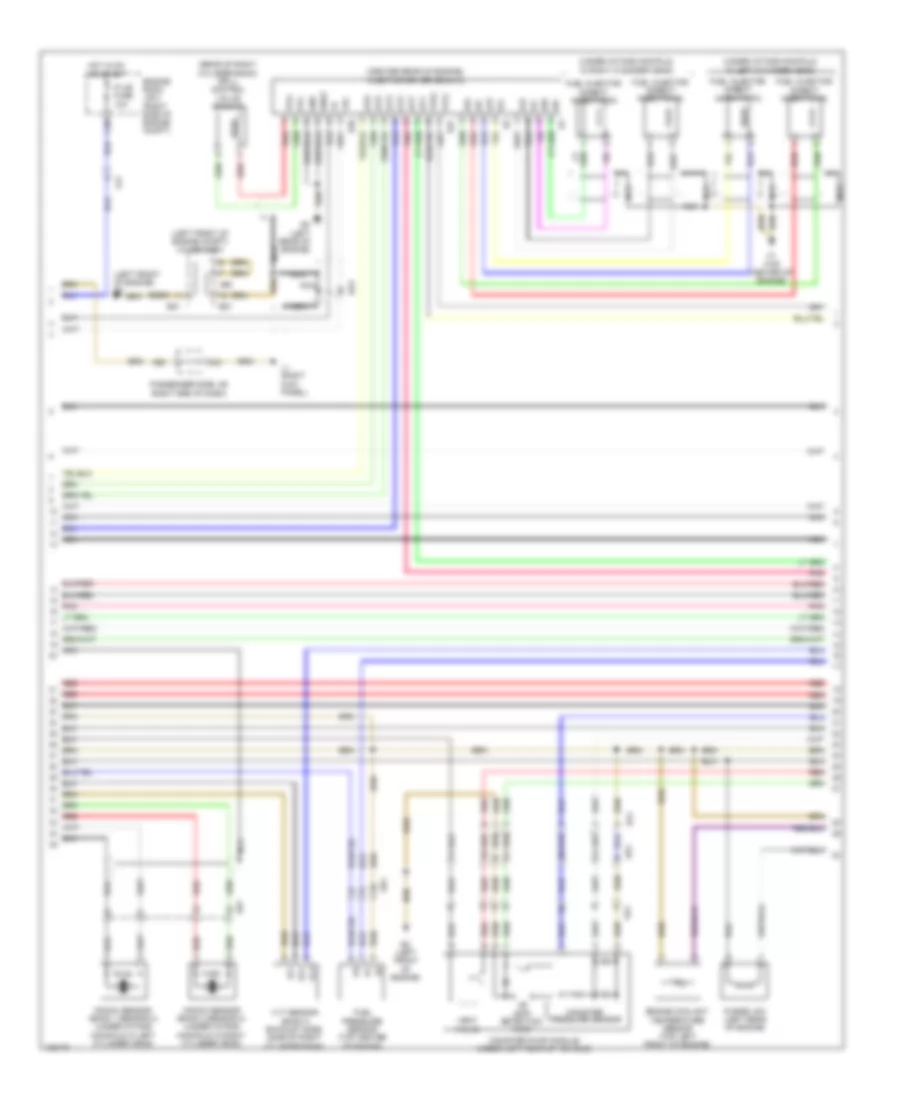 4.6L, Электросхема системы управления двигателем (4 из 7) для Lexus LS 460 2014