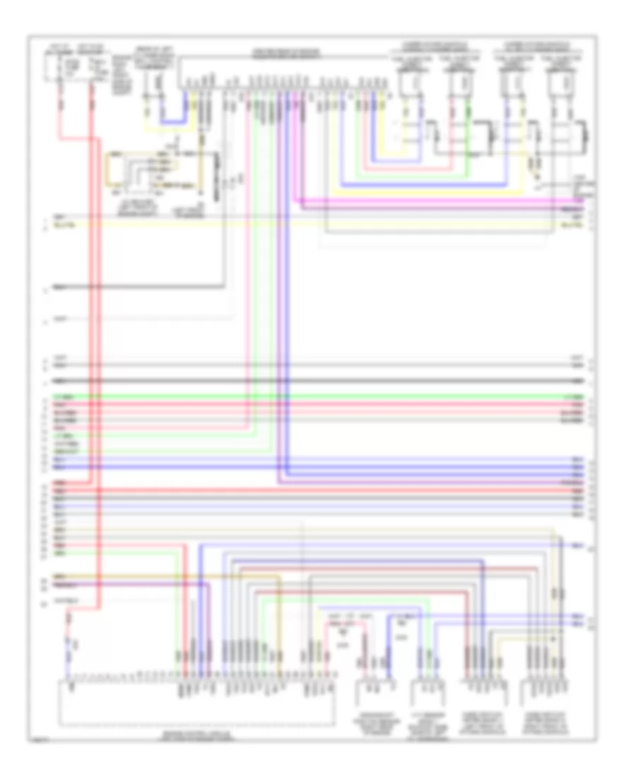 4.6L, Электросхема системы управления двигателем (5 из 7) для Lexus LS 460 2014