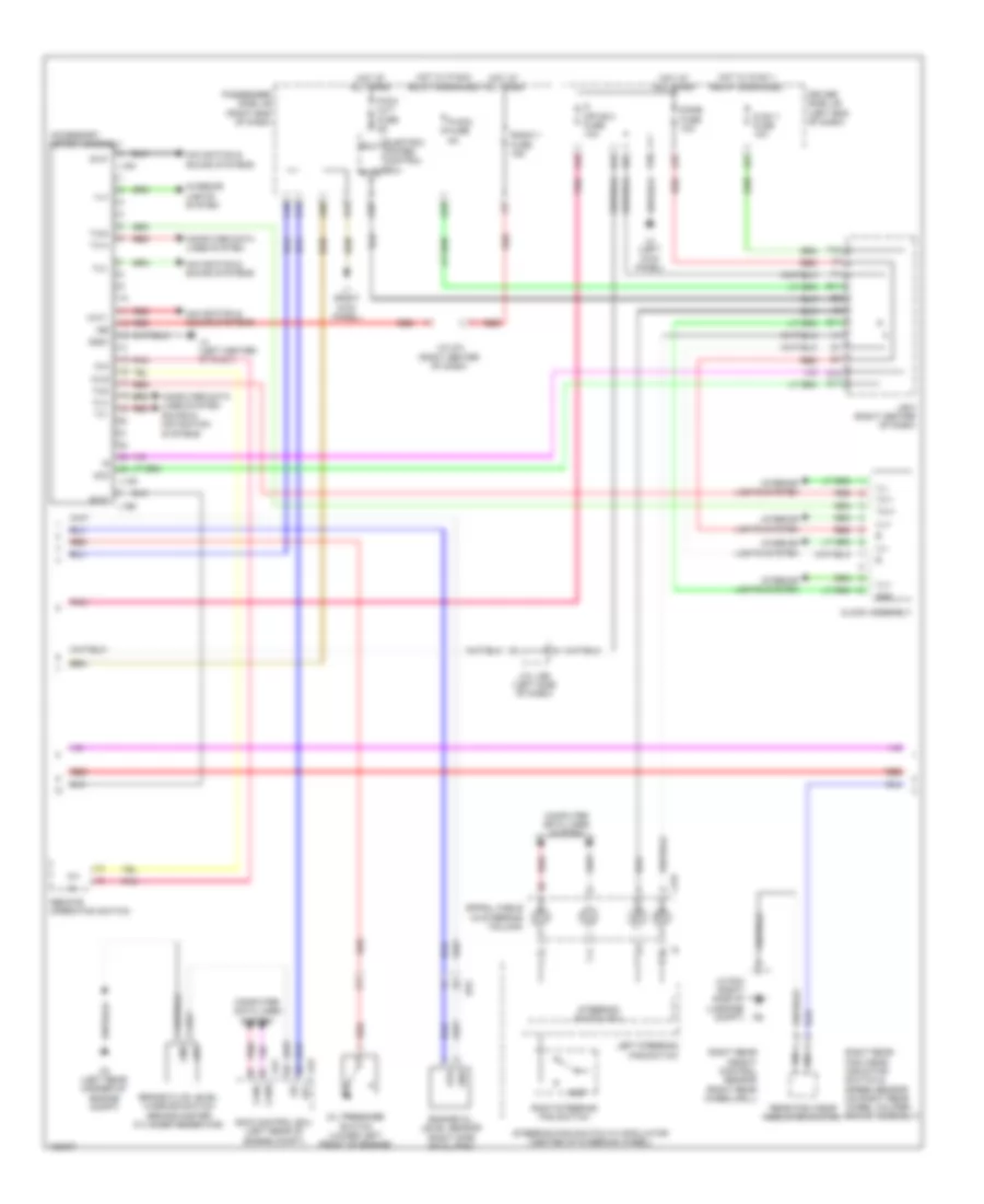 Электросхема панели приборов (2 из 3) для Lexus LS 460 2014