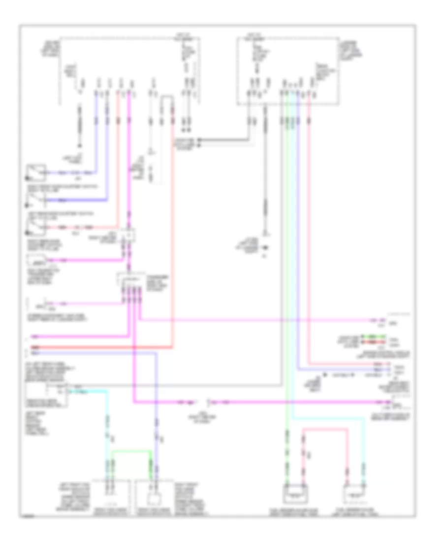 Электросхема панели приборов (3 из 3) для Lexus LS 460 2014