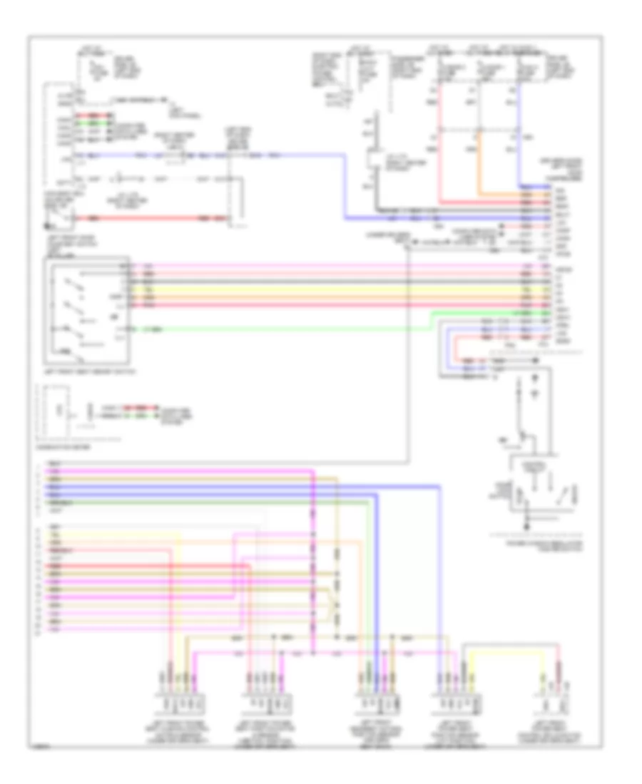 Электросхема памяти водительского сиденья (2 из 2) для Lexus LS 460 2014