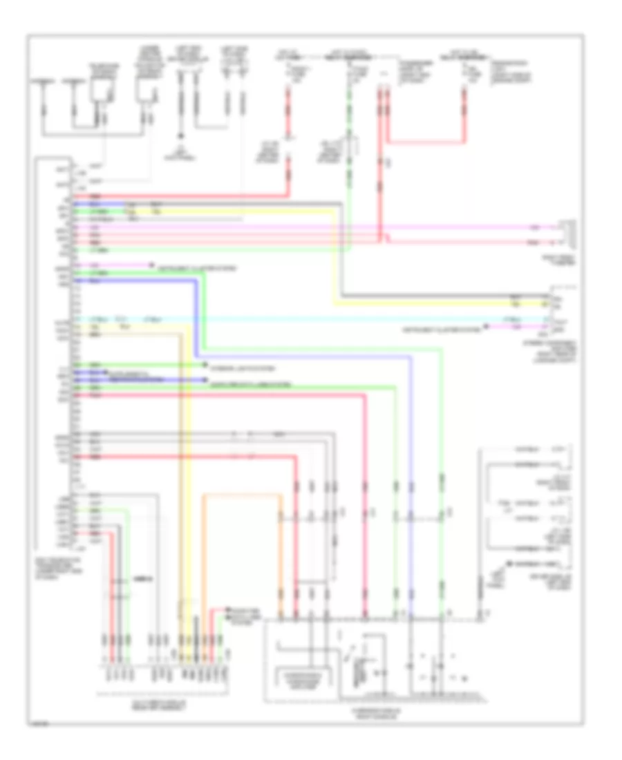 Электросхема системы Telematics для Lexus LS 460 2014