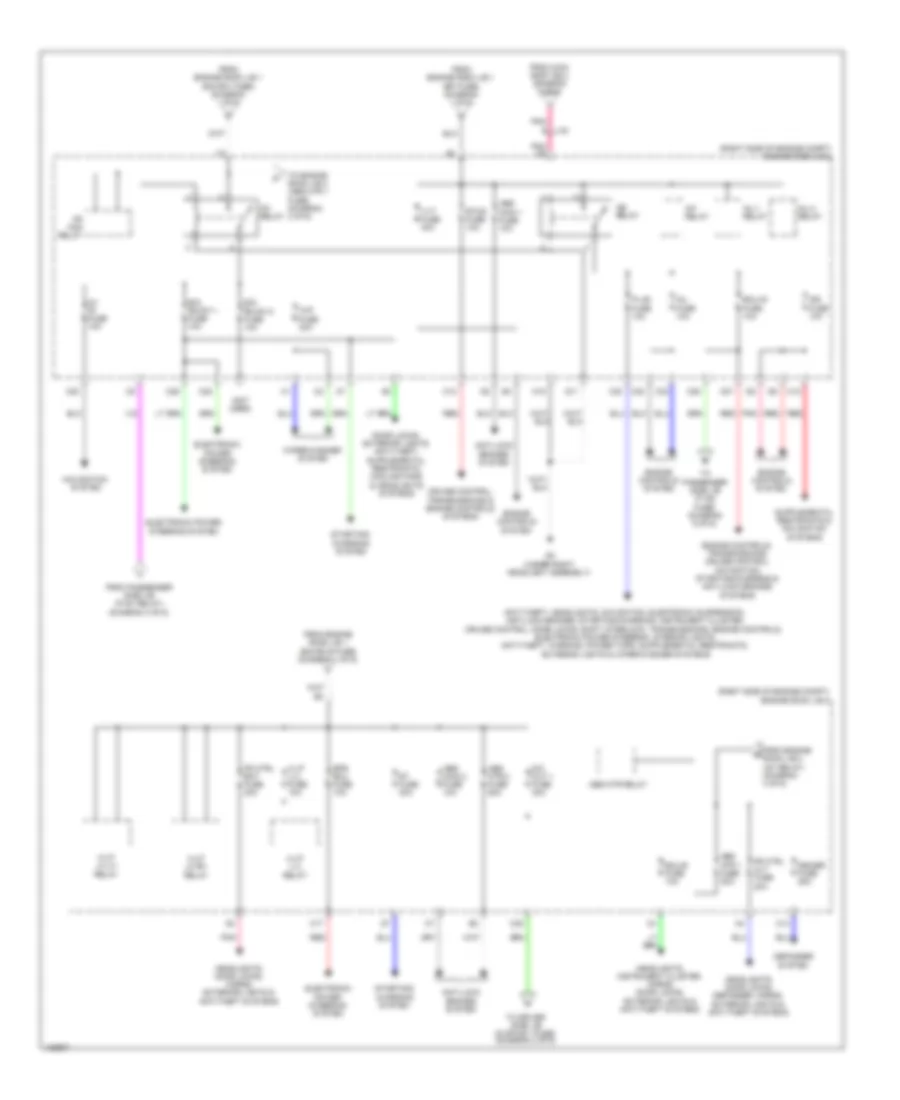 Электросхема блока предохранителей и реле (3 из 6) для Lexus LS 460 2014