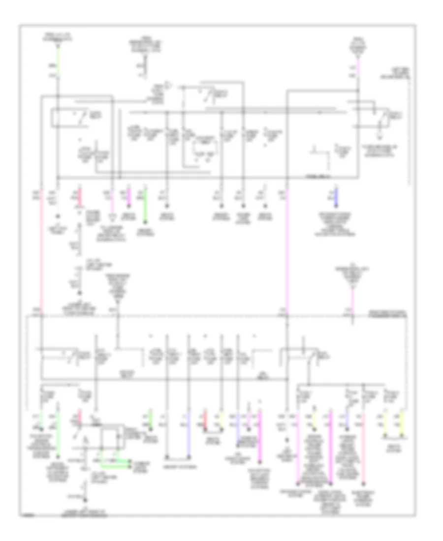 Электросхема блока предохранителей и реле (4 из 6) для Lexus LS 460 2014
