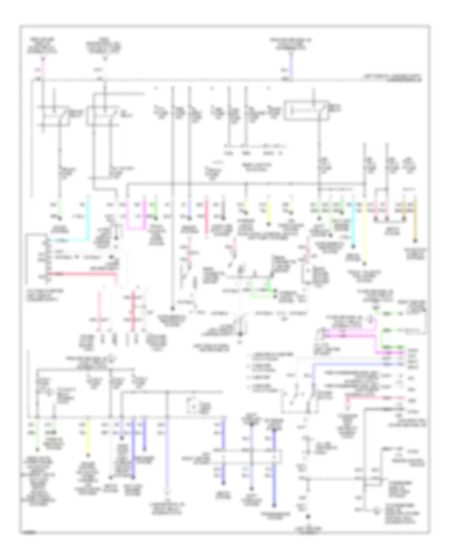 Электросхема блока предохранителей и реле (5 из 6) для Lexus LS 460 2014
