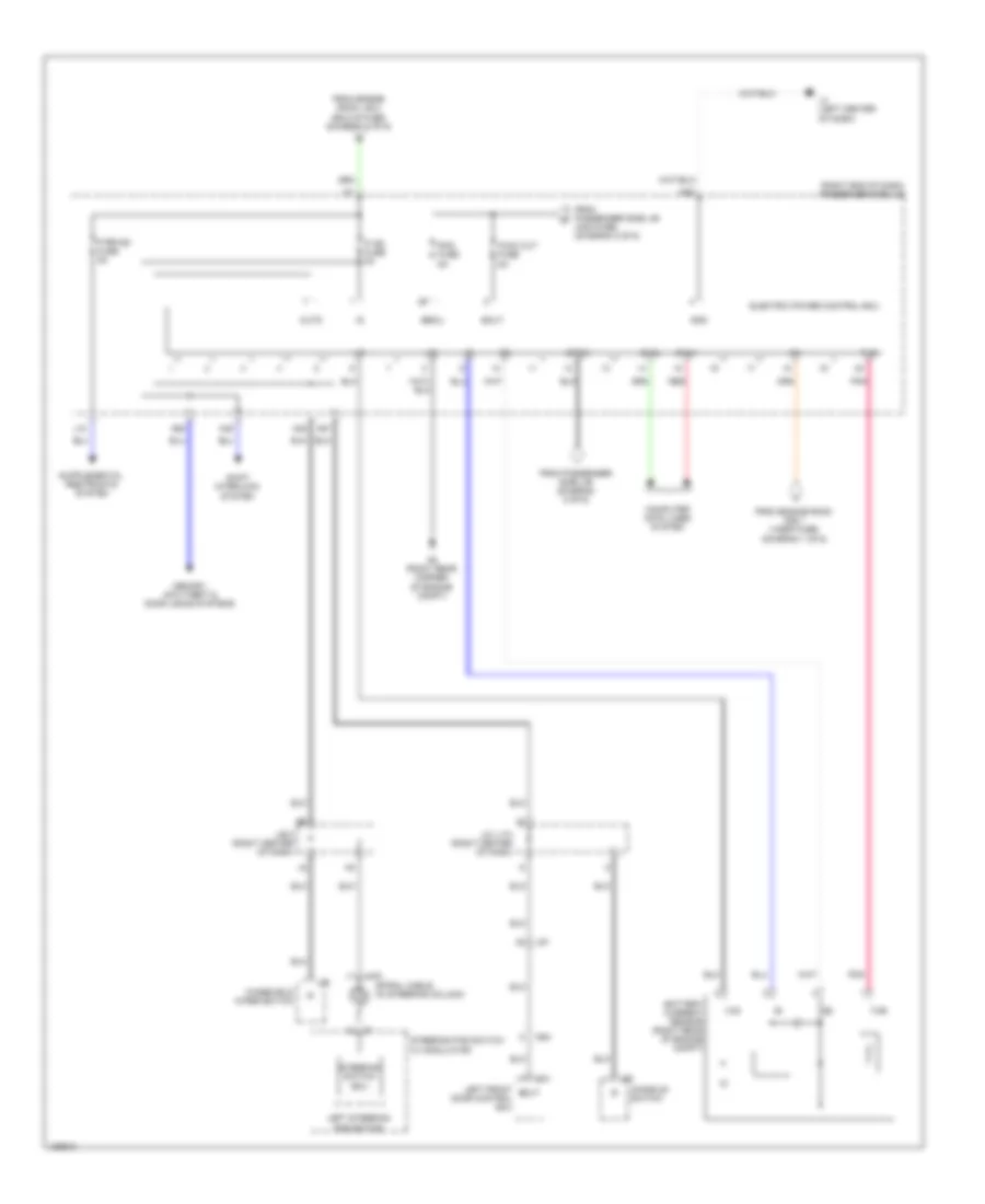 Электросхема блока предохранителей и реле (6 из 6) для Lexus LS 460 2014