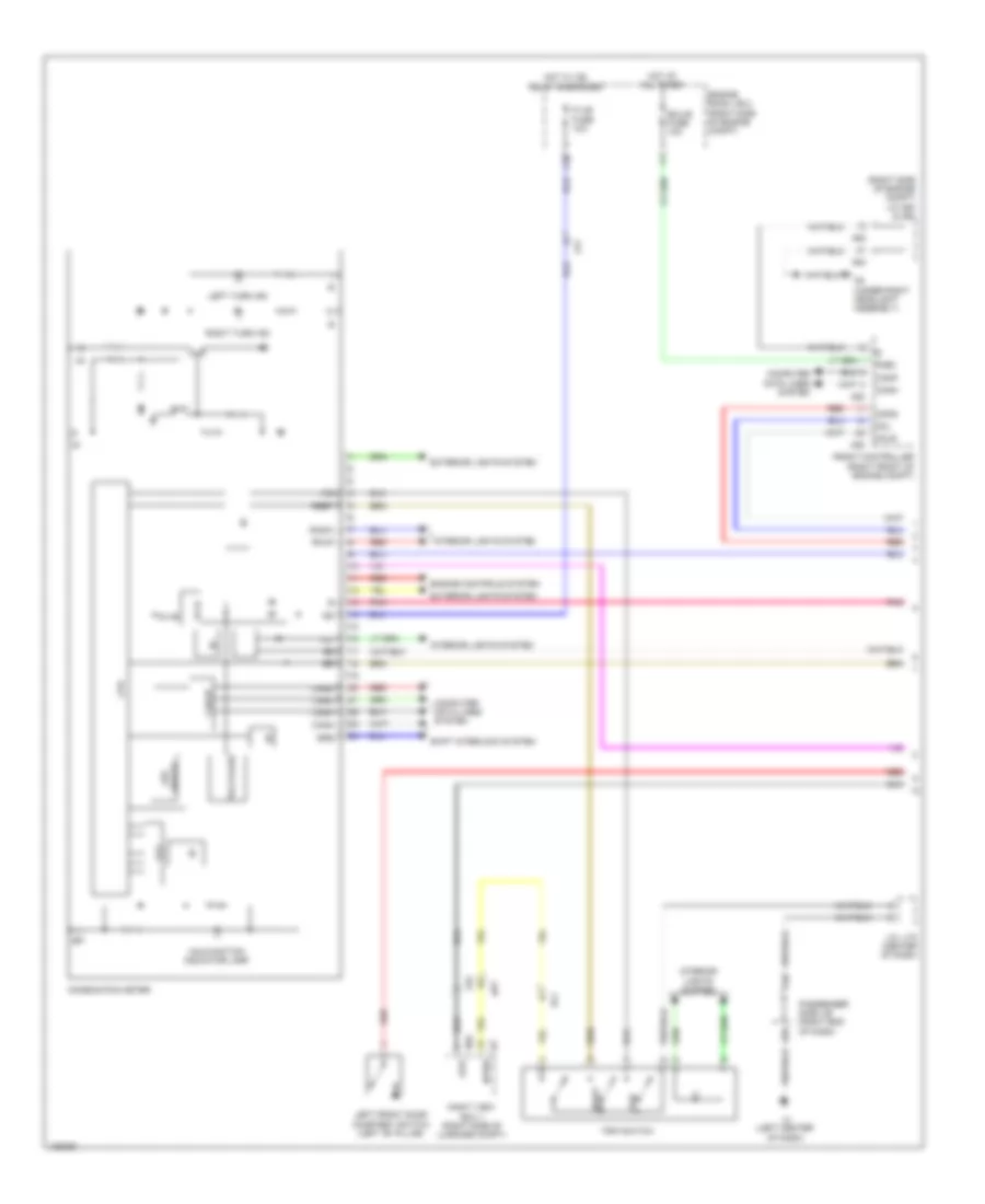 Электросхема панели приборов (1 из 3) для Lexus LS 460 L 2014