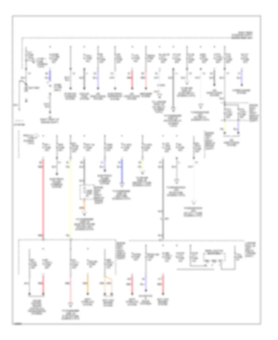 Электросхема блока предохранителей и реле (1 из 6) для Lexus LS 460 L 2014