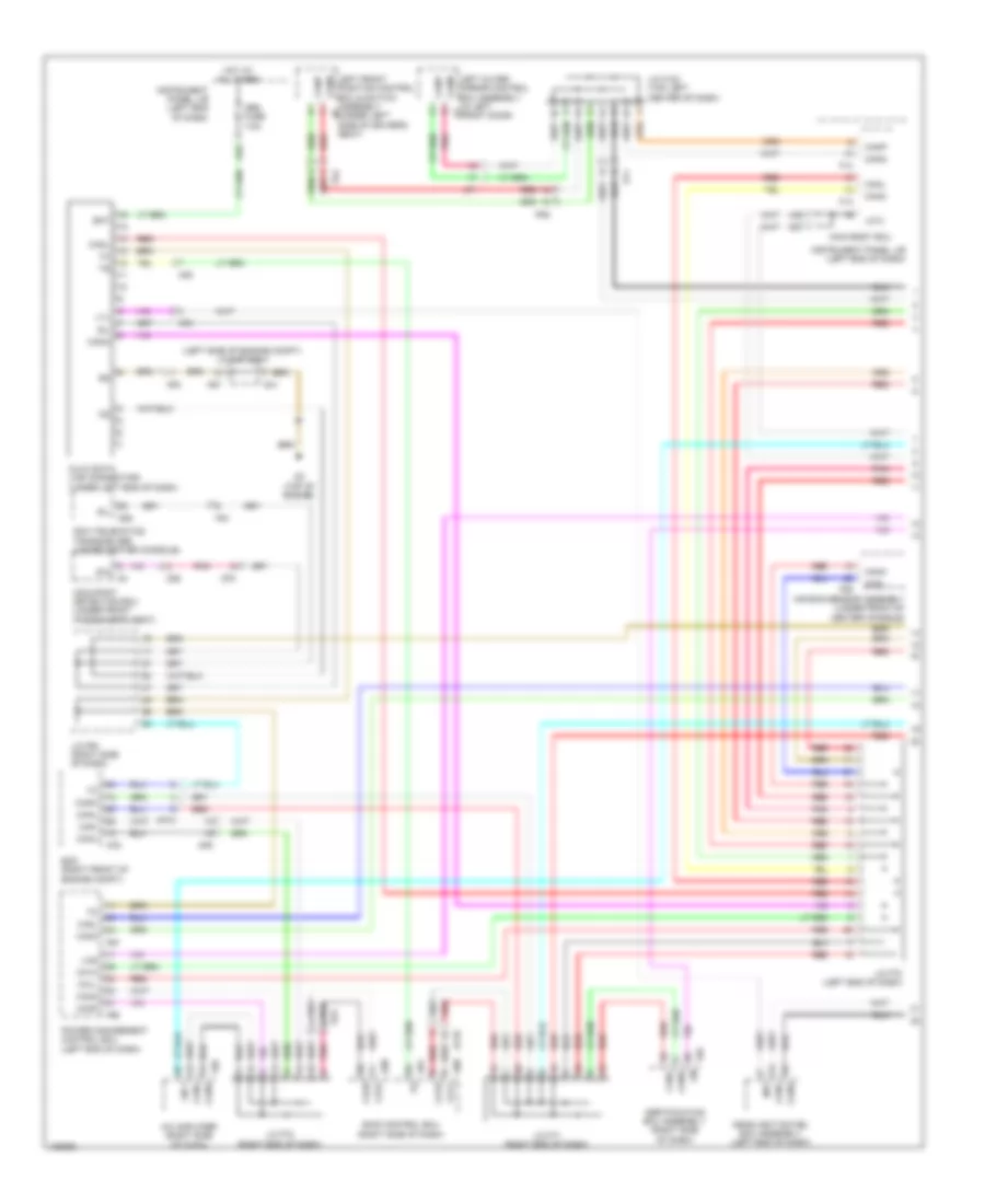 Электросхема линии передачи данных CAN (1 из 3) для Lexus RX 450h 2014