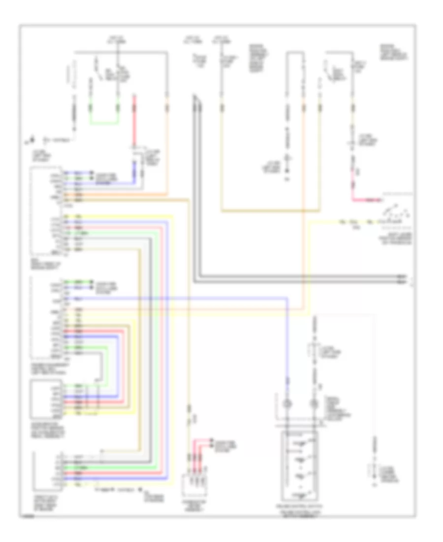 Электросхема системы круизконтроля, без Динамические Радарные Средства управления (1 из 2) для Lexus RX 450h 2014