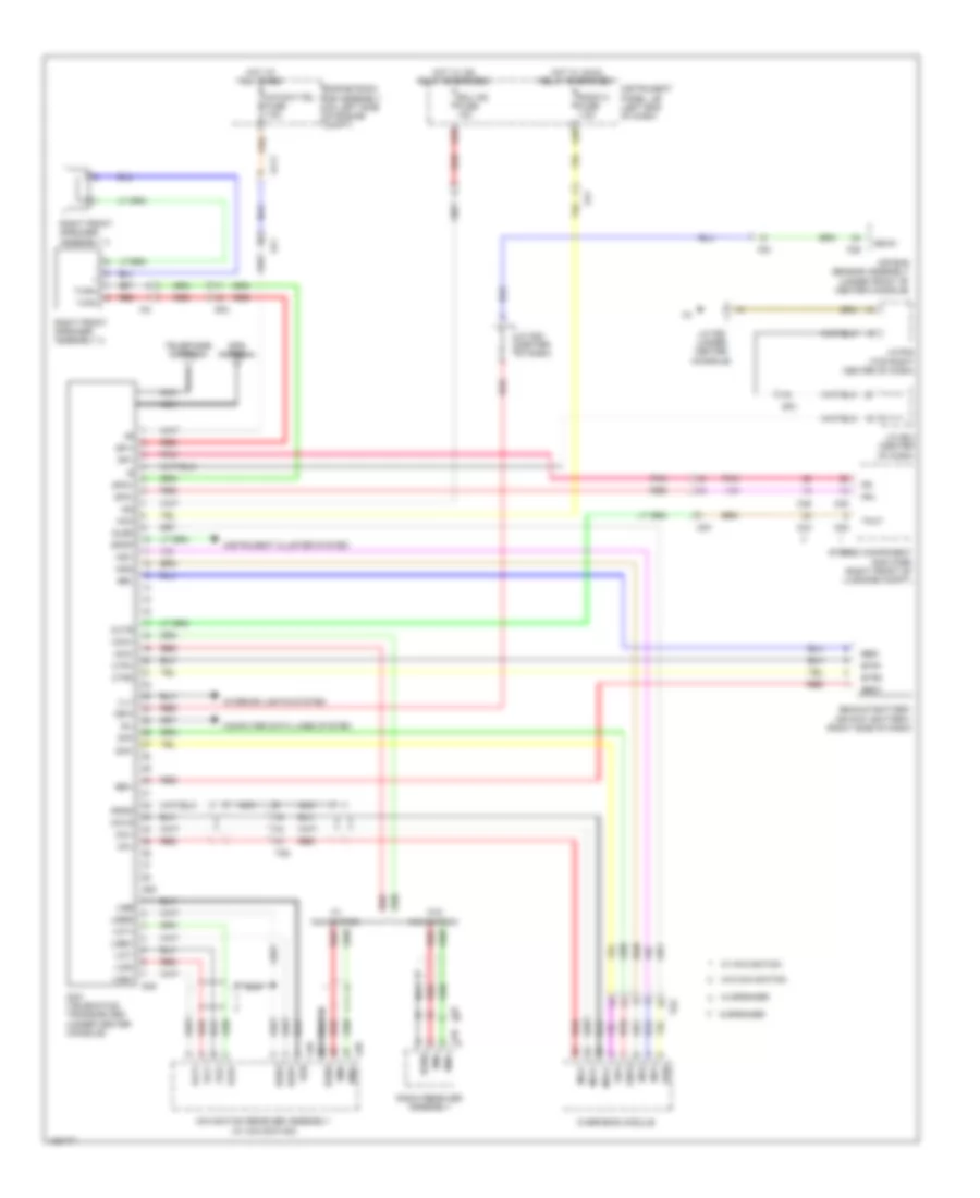 Электросхема системы Telematics для Lexus RX 450h 2014