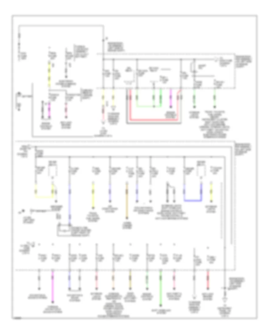 Электросхема блока предохранителей и реле (1 из 4) для Lexus RX 450h 2014
