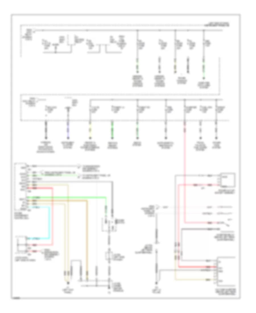 Электросхема блока предохранителей и реле (4 из 4) для Lexus RX 450h 2014