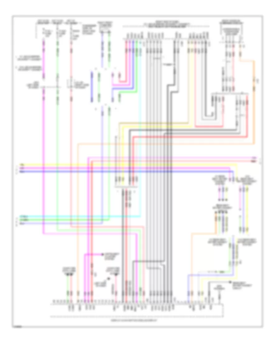 Электросхема магнитолы, без Мультидисплей (3 из 4) для Lexus LS 460 2011