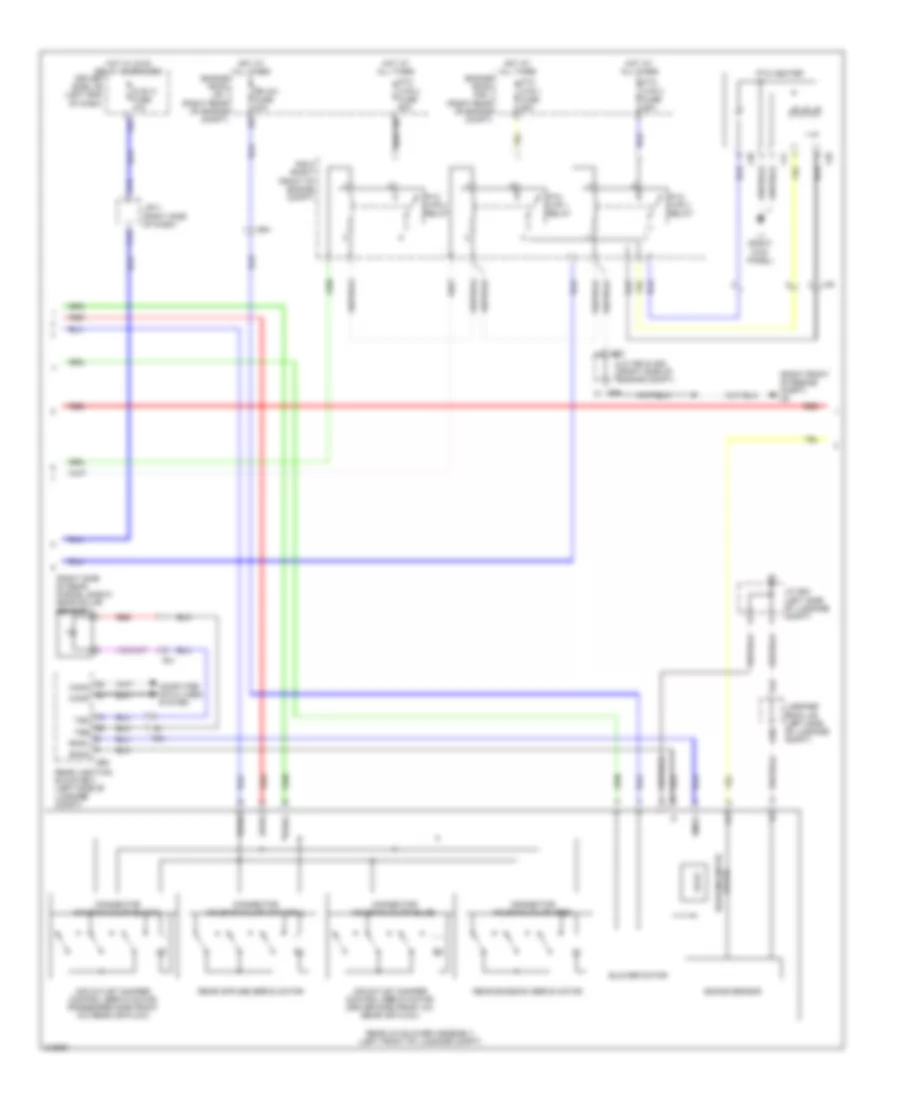 Электросхема кондиционера (2 из 5) для Lexus LS 460 2011