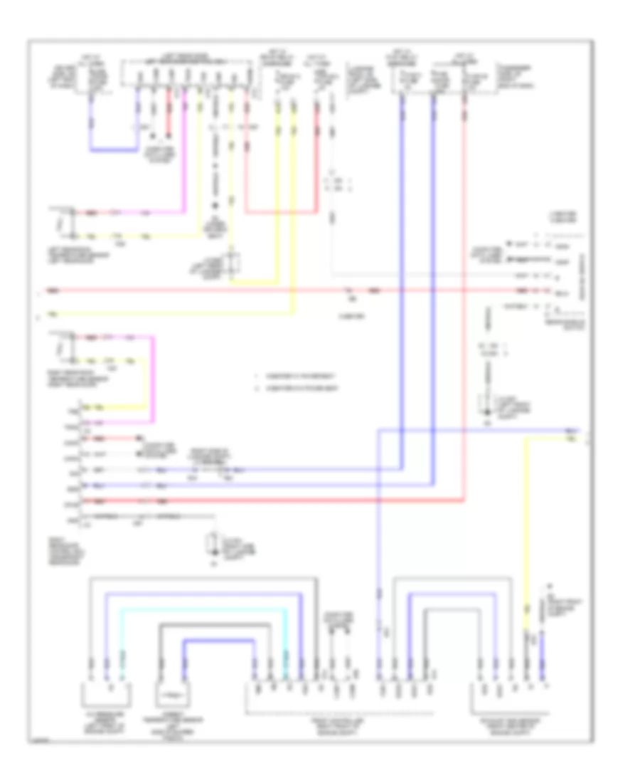 Электросхема кондиционера (3 из 5) для Lexus LS 460 2011