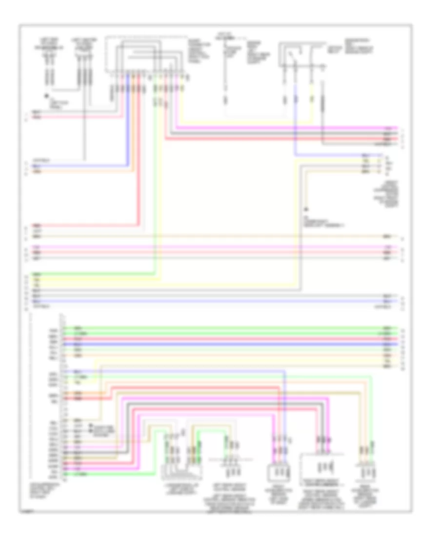 Электросхема электроники подвески (2 из 3) для Lexus LS 460 2011