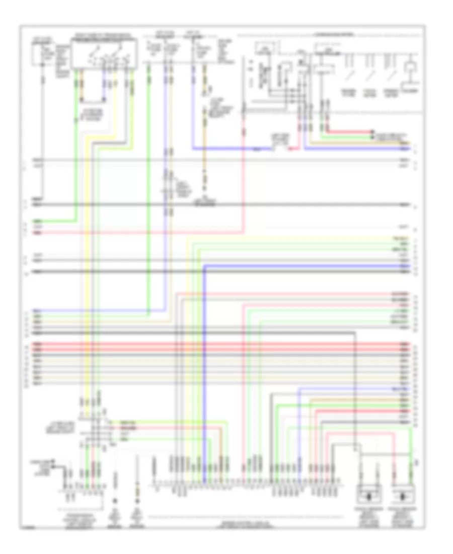 4.6L, Электросхема системы управления двигателем (3 из 7) для Lexus LS 460 2011
