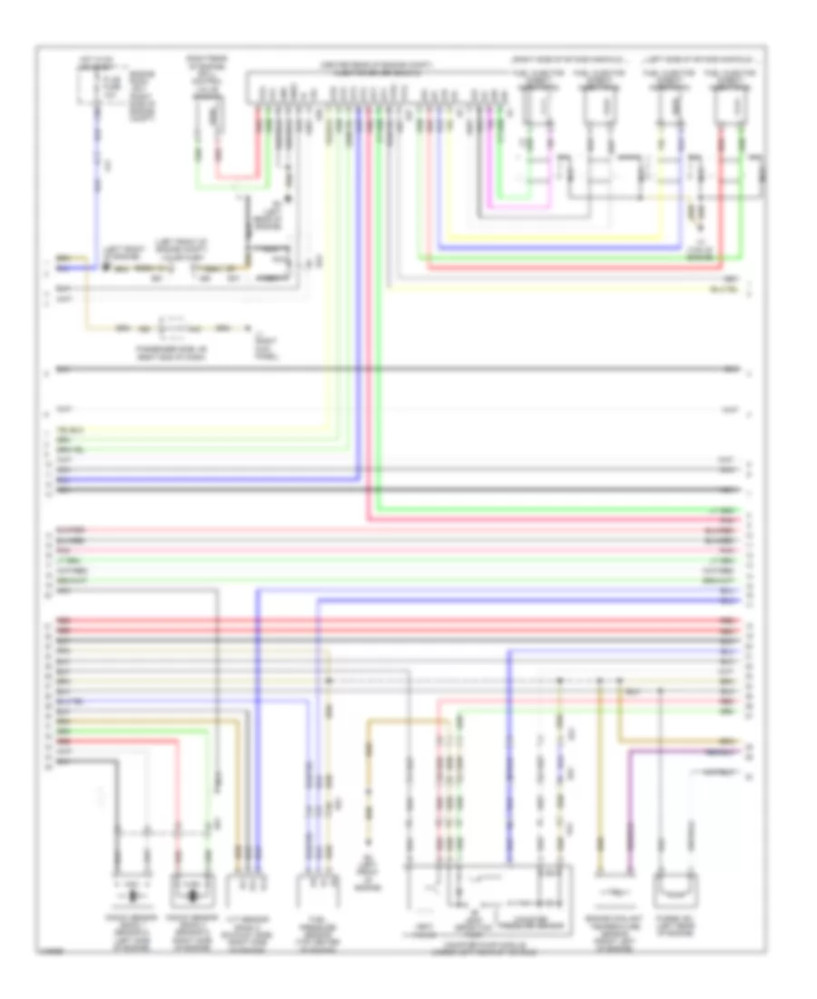 4.6L, Электросхема системы управления двигателем (4 из 7) для Lexus LS 460 2011
