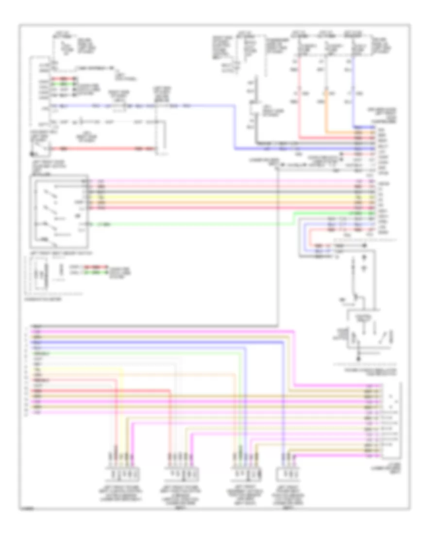 Электросхема памяти водительского сиденья (2 из 2) для Lexus LS 460 2011