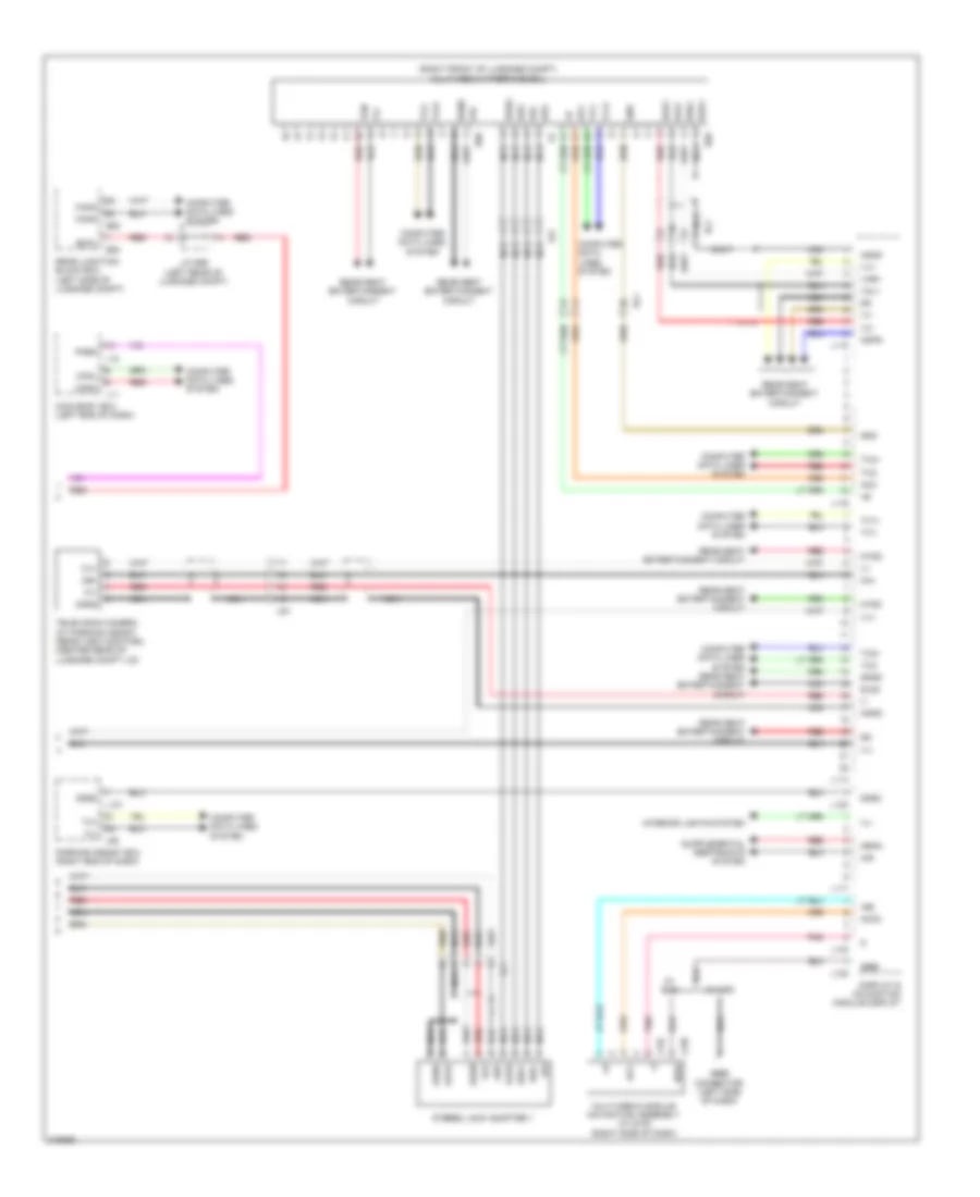 Электросхема навигации GPS, С Мультидисплей (4 из 4) для Lexus LS 460 2011