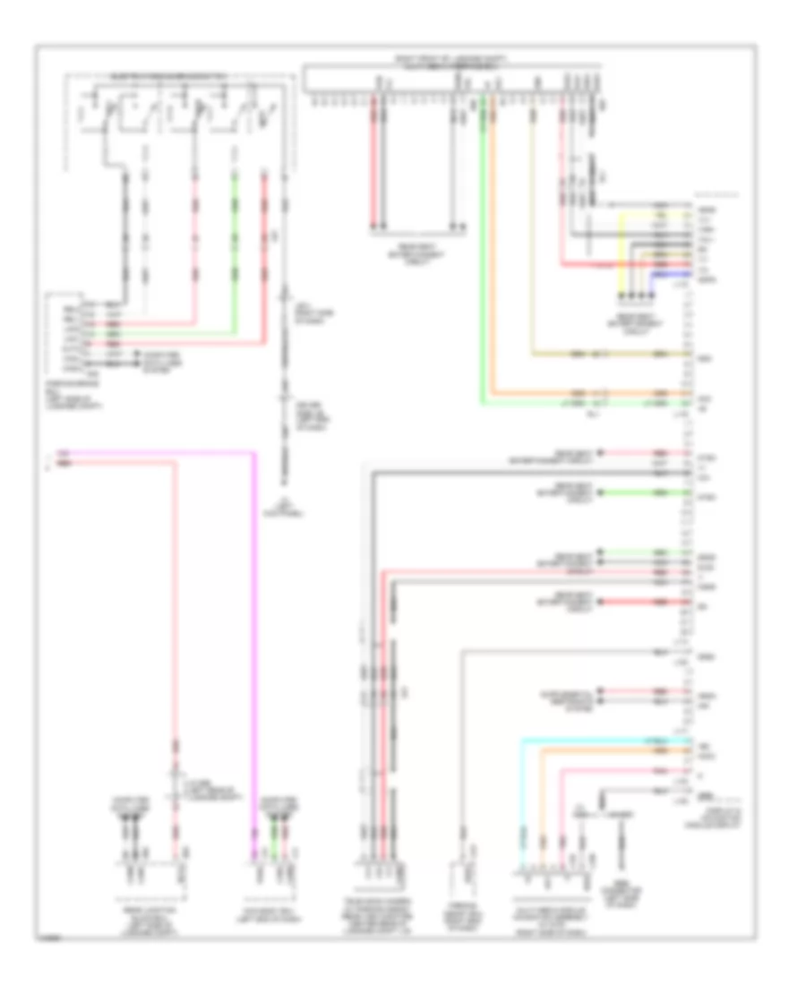 Электросхема навигации GPS, без Мультидисплей (4 из 4) для Lexus LS 460 2011