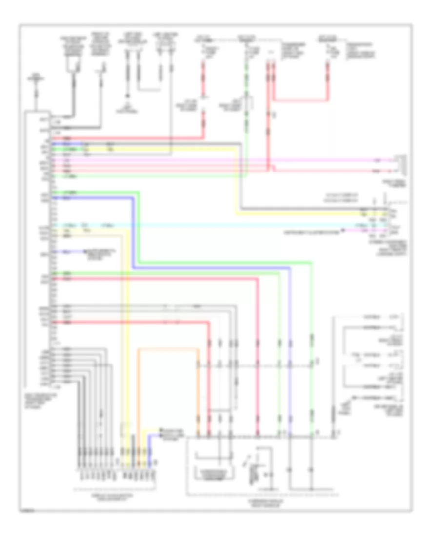 Электросхема системы Telematics для Lexus LS 460 2011