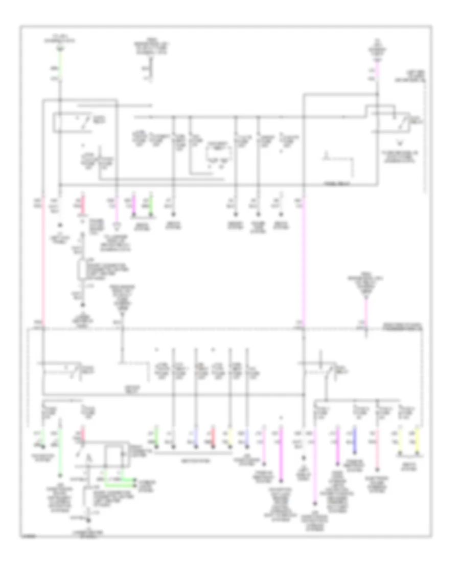 Электросхема блока предохранителей и реле (4 из 6) для Lexus LS 460 2011