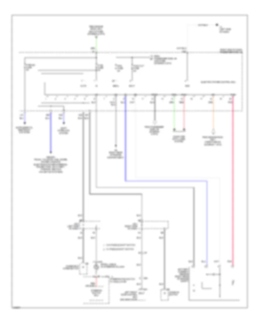 Электросхема блока предохранителей и реле (6 из 6) для Lexus LS 460 2011