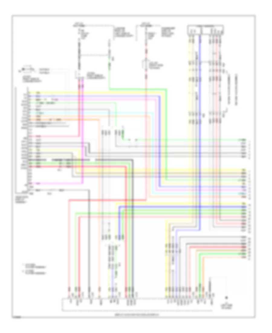 Rear Seat Entertainment Wiring Diagram, withRoof Type & without Мультидисплей (1 из 4) для Lexus LS 460L 2011