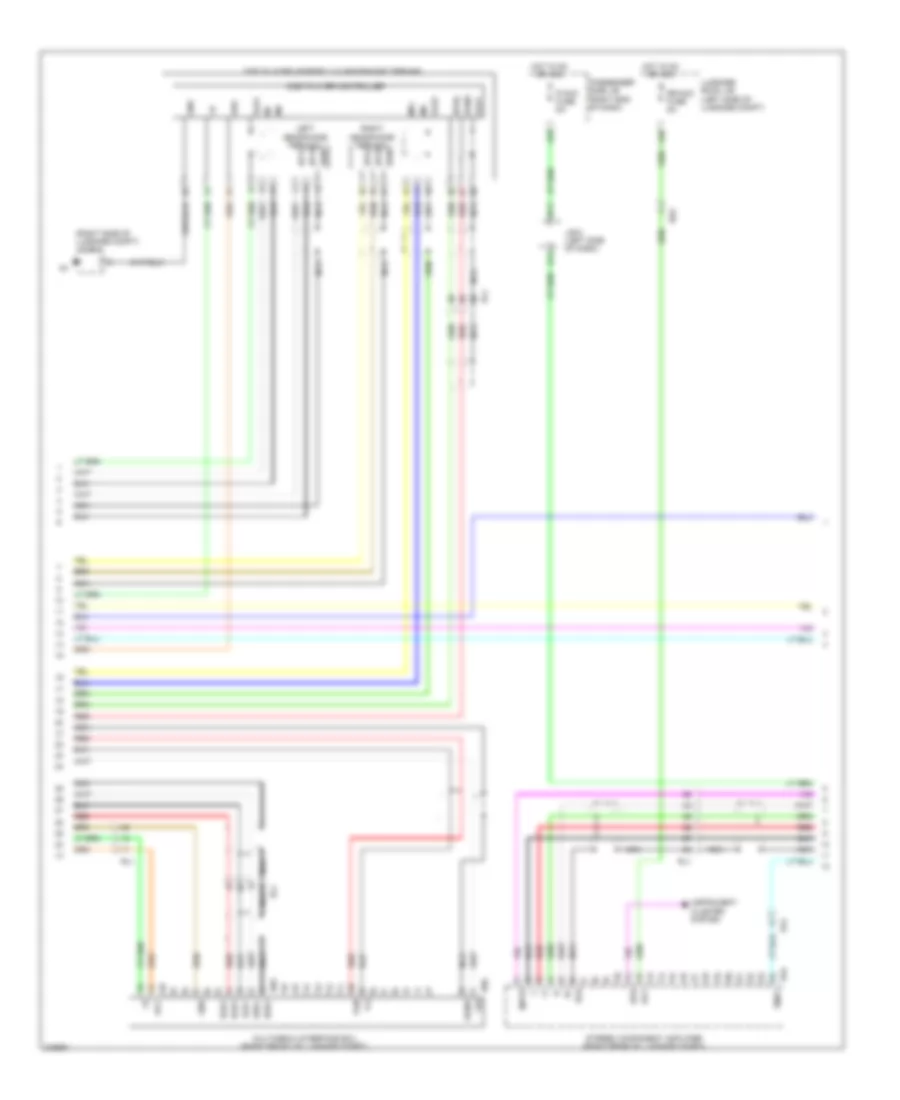 Rear Seat Entertainment Wiring Diagram, withRoof Type & without Мультидисплей (2 из 4) для Lexus LS 460L 2011