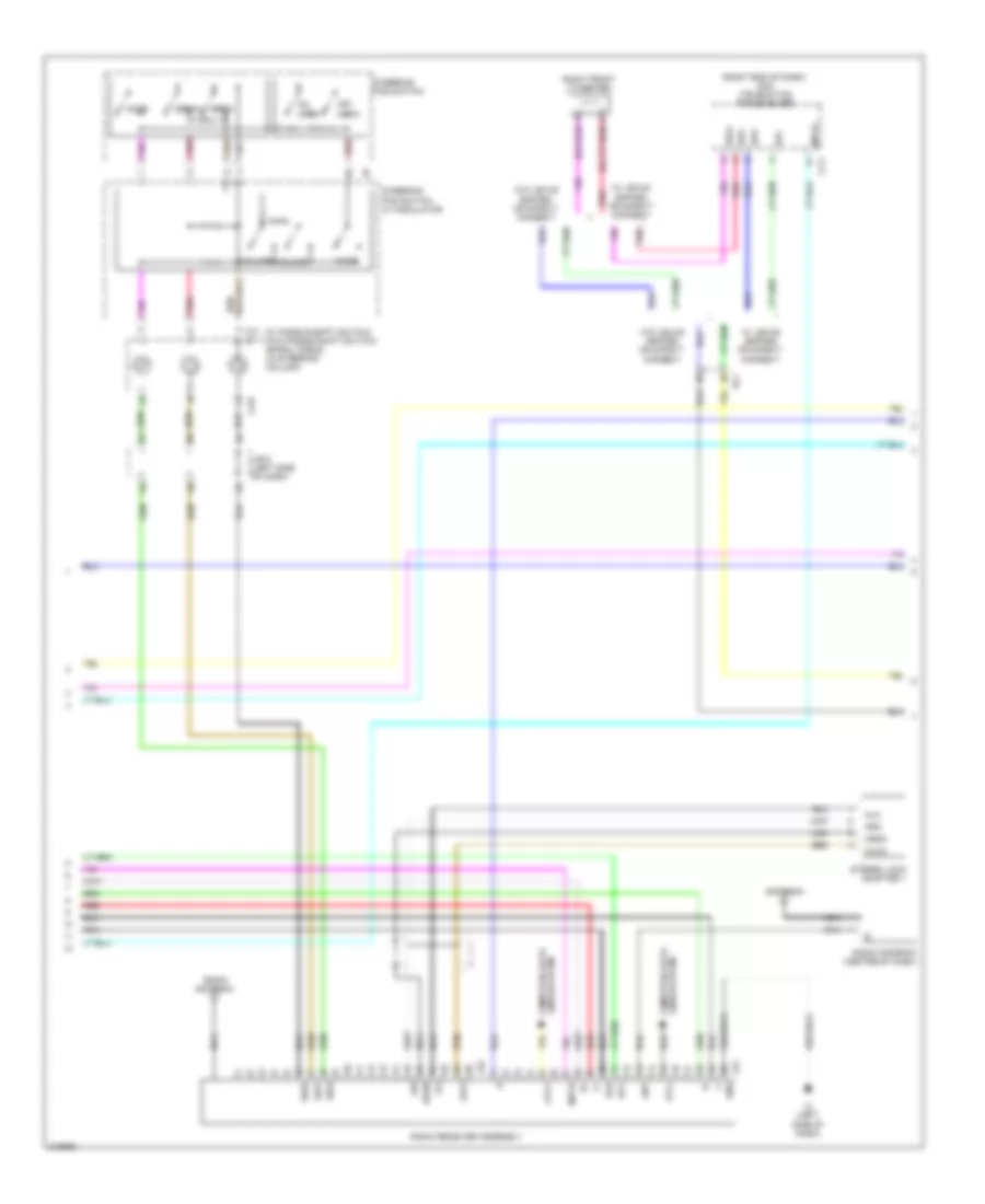 Rear Seat Entertainment Wiring Diagram, withRoof Type & without Мультидисплей (3 из 4) для Lexus LS 460L 2011