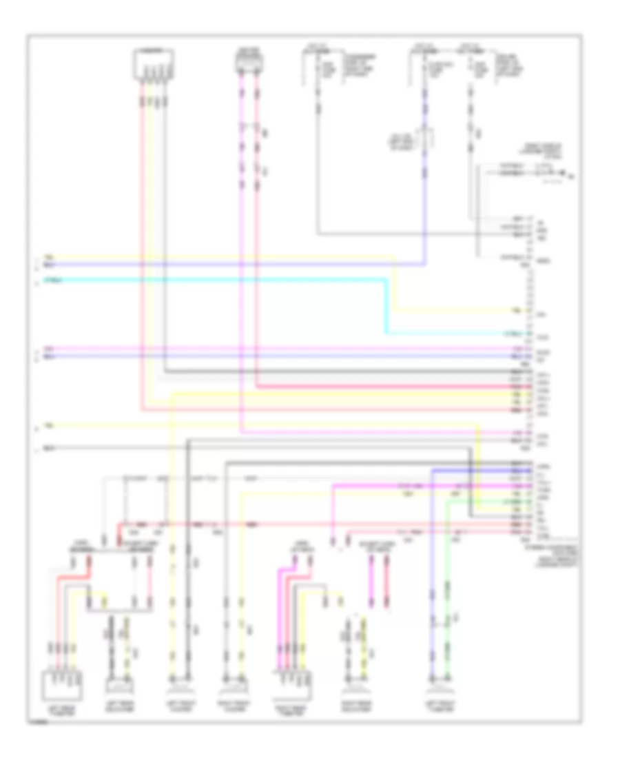 Rear Seat Entertainment Wiring Diagram, withRoof Type & without Мультидисплей (4 из 4) для Lexus LS 460L 2011